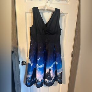 Black and Blue enchanted Night Dress